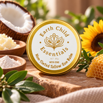 Non-Tinted Tallow Sun Balm with raw ingredients of zinc, coconut, tallow and beeswax